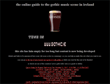 Tablet Screenshot of gothic.ie